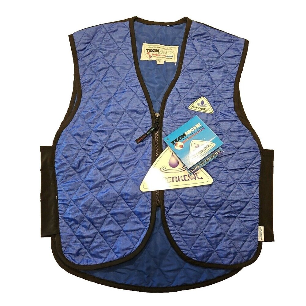 Hyper Kewl Evaporative Cooling Vest Blue Small Motorcycle Elite Sport Techniche